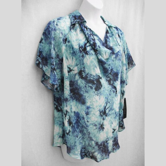 Carlisle Collection Silk Draped Top Wearable Art  Size 16 NWT - Picture 1 of 9